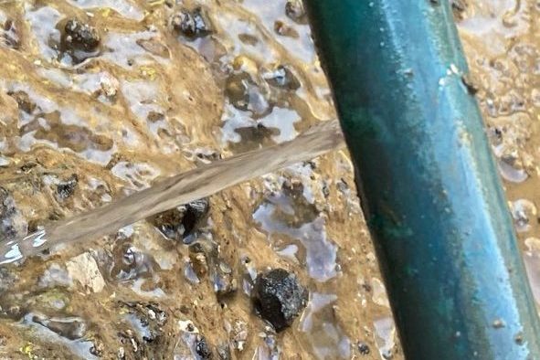 Water leaking from line