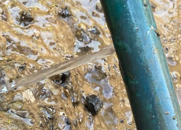 Water leaking from line