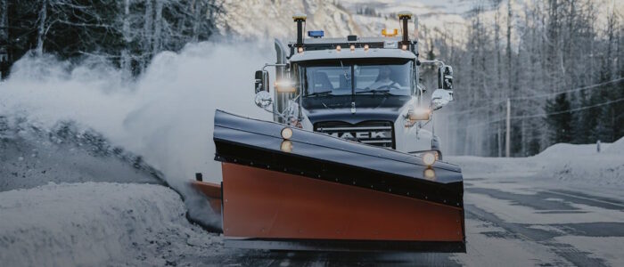 Mack plow truck