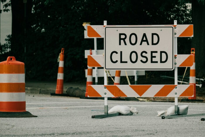 Road closed