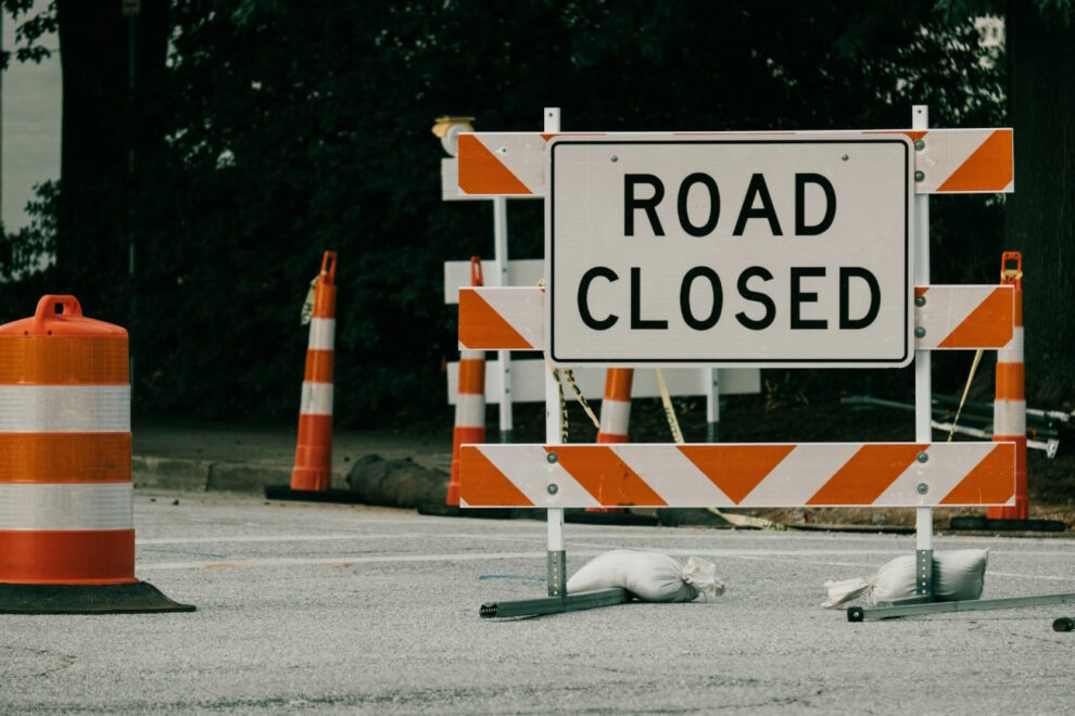 Road closed
